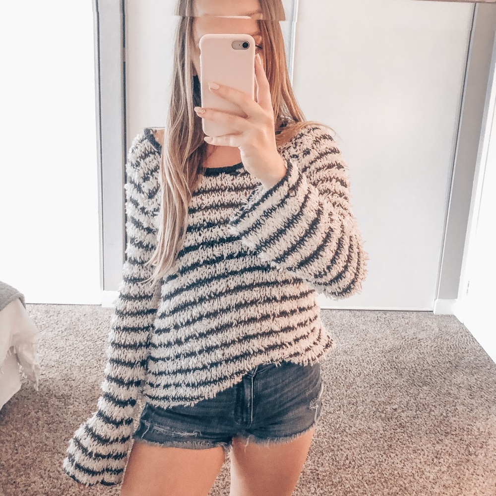 NWT Striped Free People Sweater